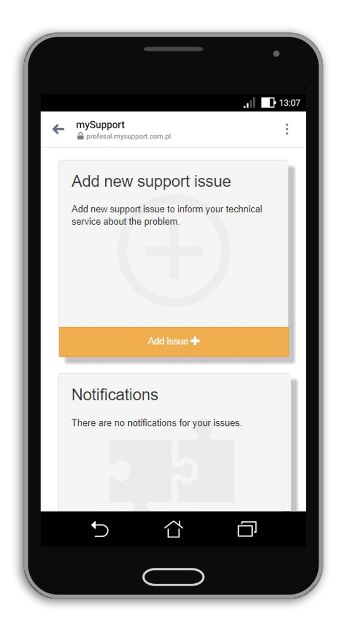 mySupport mobile version